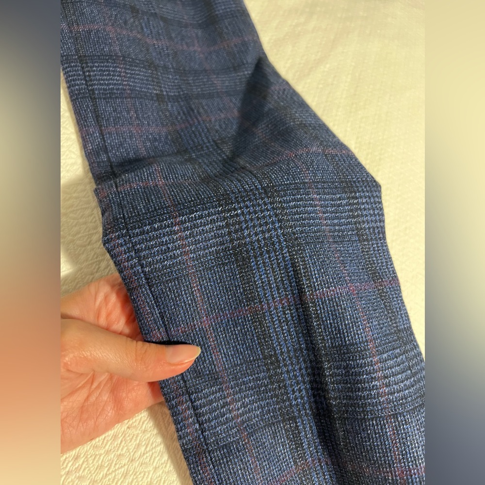 Banana republic checkered navy pants size 0 - like new condition